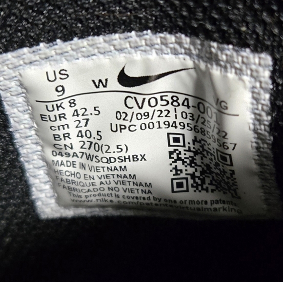 Nike Mens Alpha Menace 3 Shark Football Cleats Size 9 - Picture 6 of 6